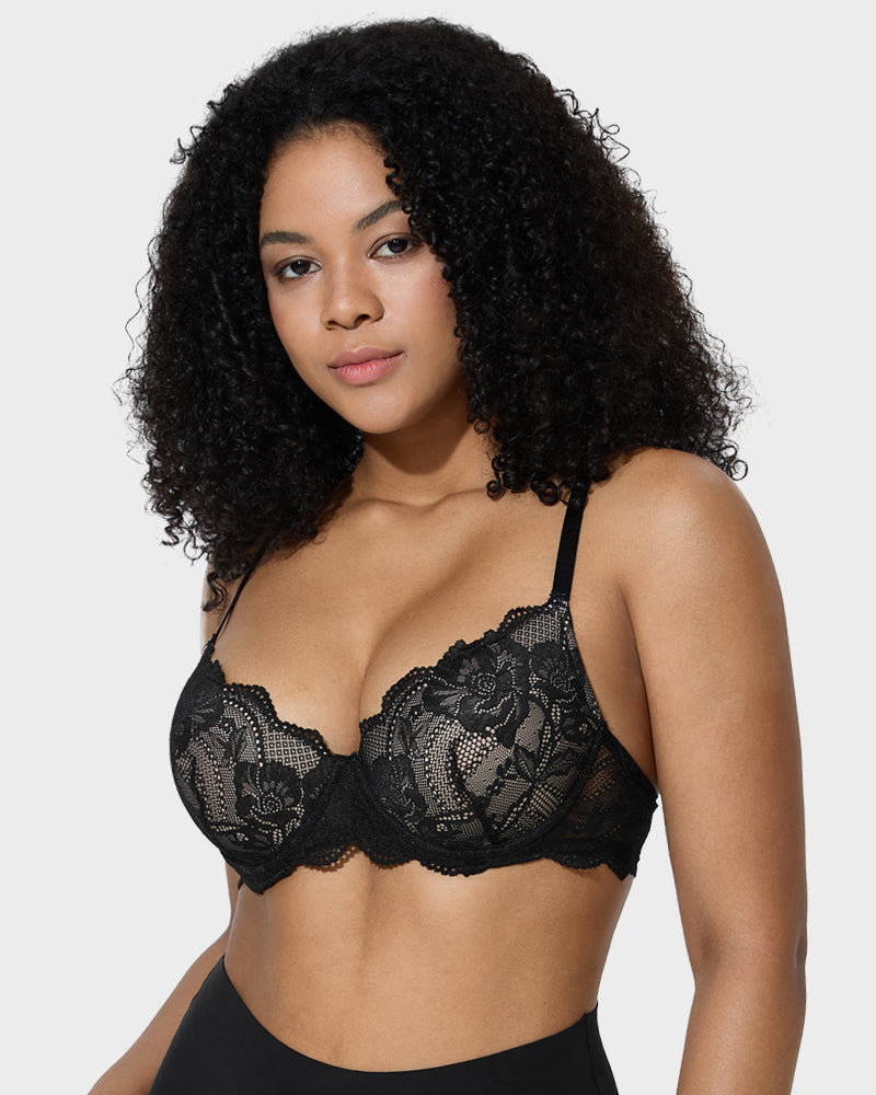 Lace Push-Up Bra - Full Coverage Comfort