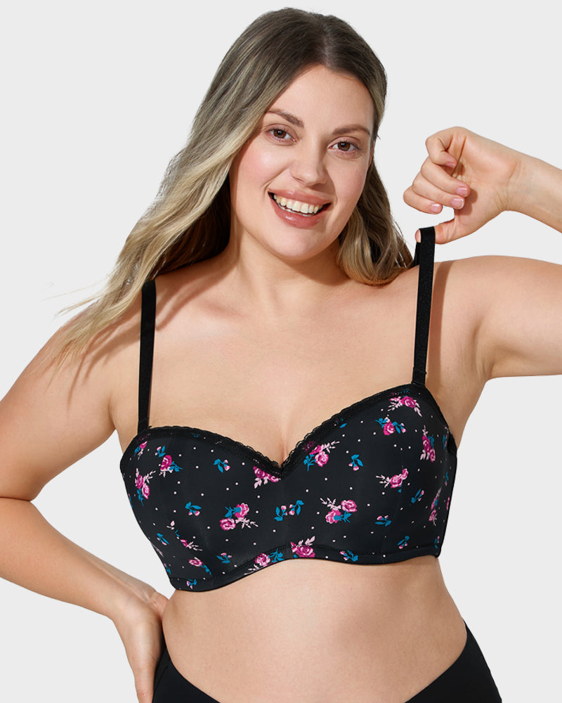 Lace Underwire Bra - Versatile Comfort Style