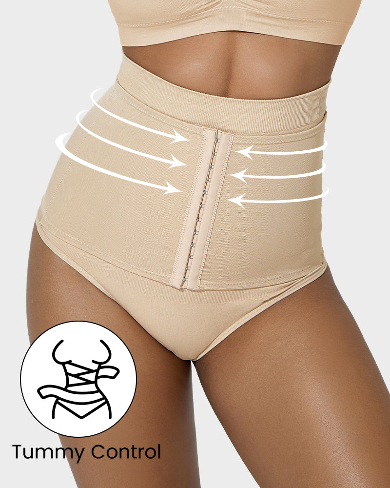 Tummy Control Thong - Double-Layered Shaping