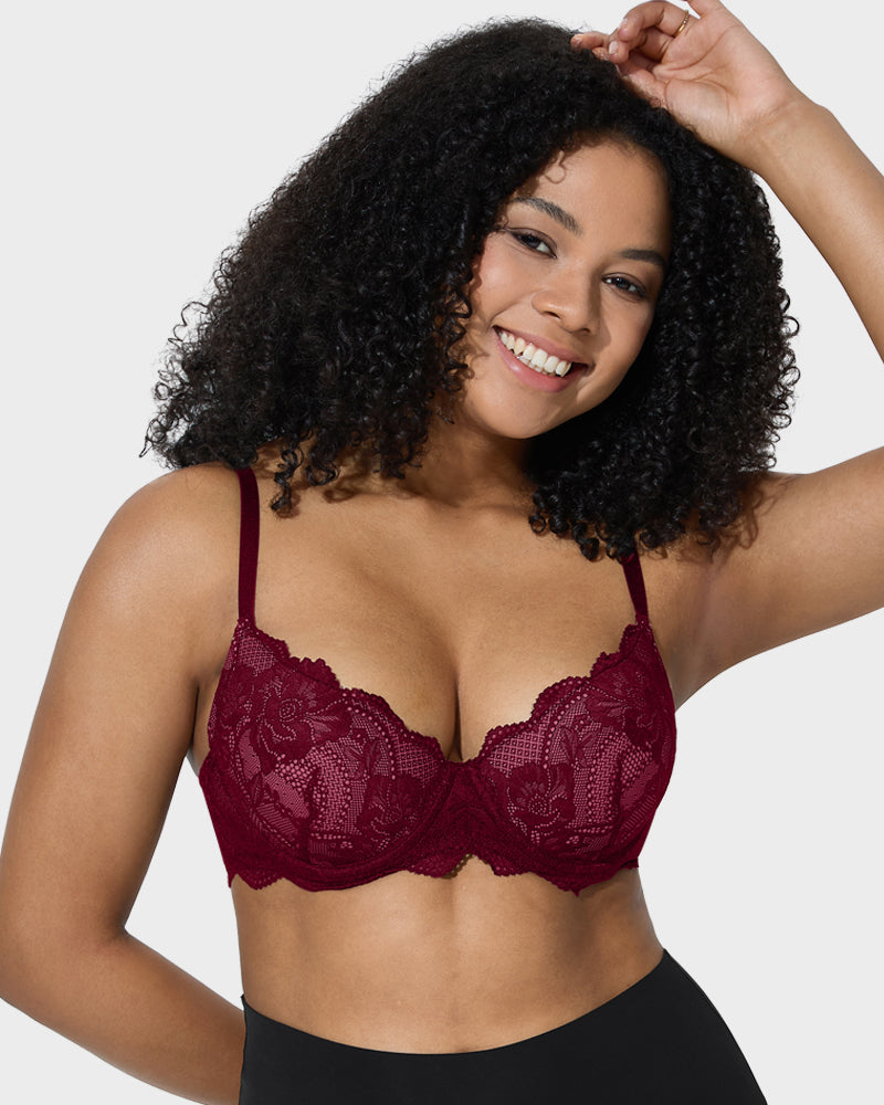 Lace Push-Up Bra - Full Coverage Comfort