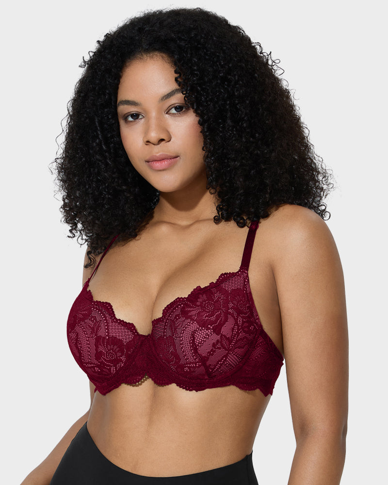 Lace Push-Up Bra - Full Coverage Comfort