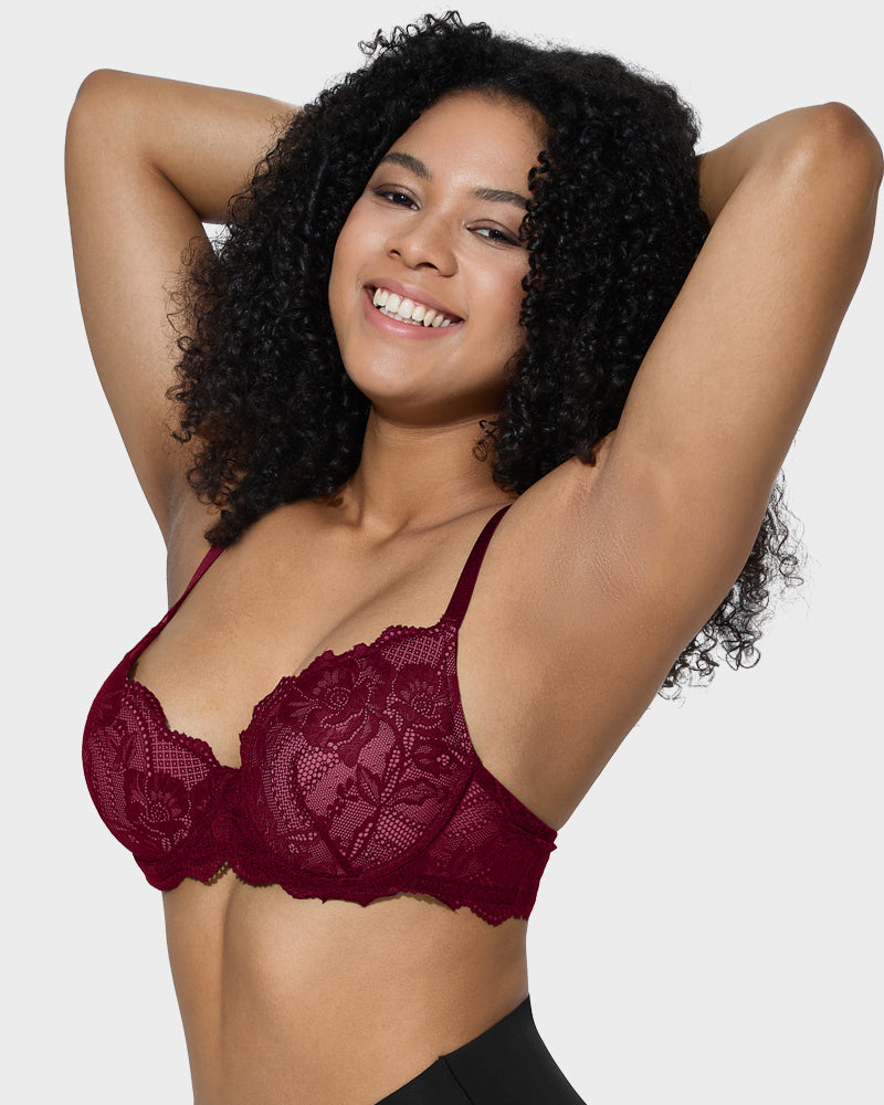 Lace Push-Up Bra - Full Coverage Comfort