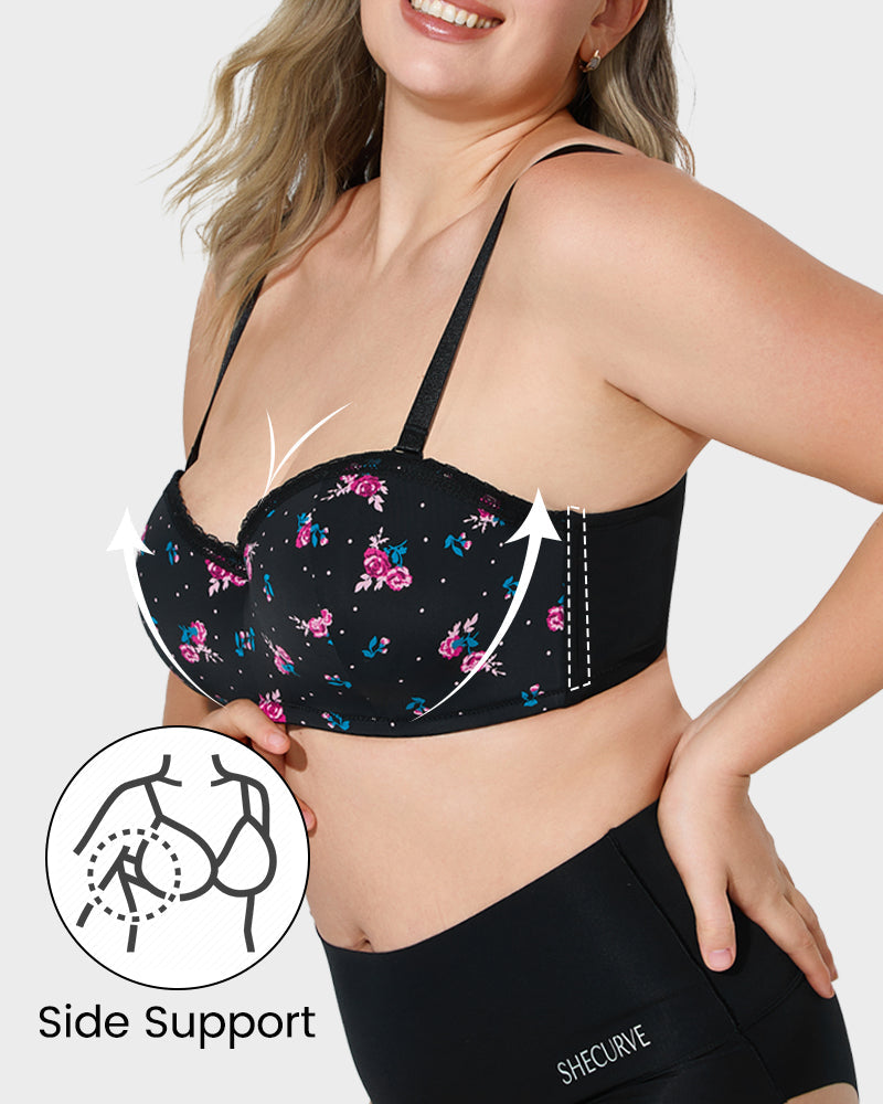 Lace Underwire Bra - Versatile Comfort Style