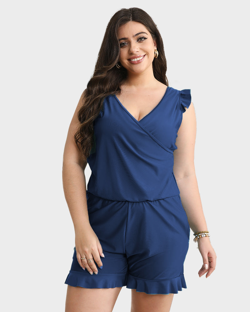 Swim Romper, Built-in Bra