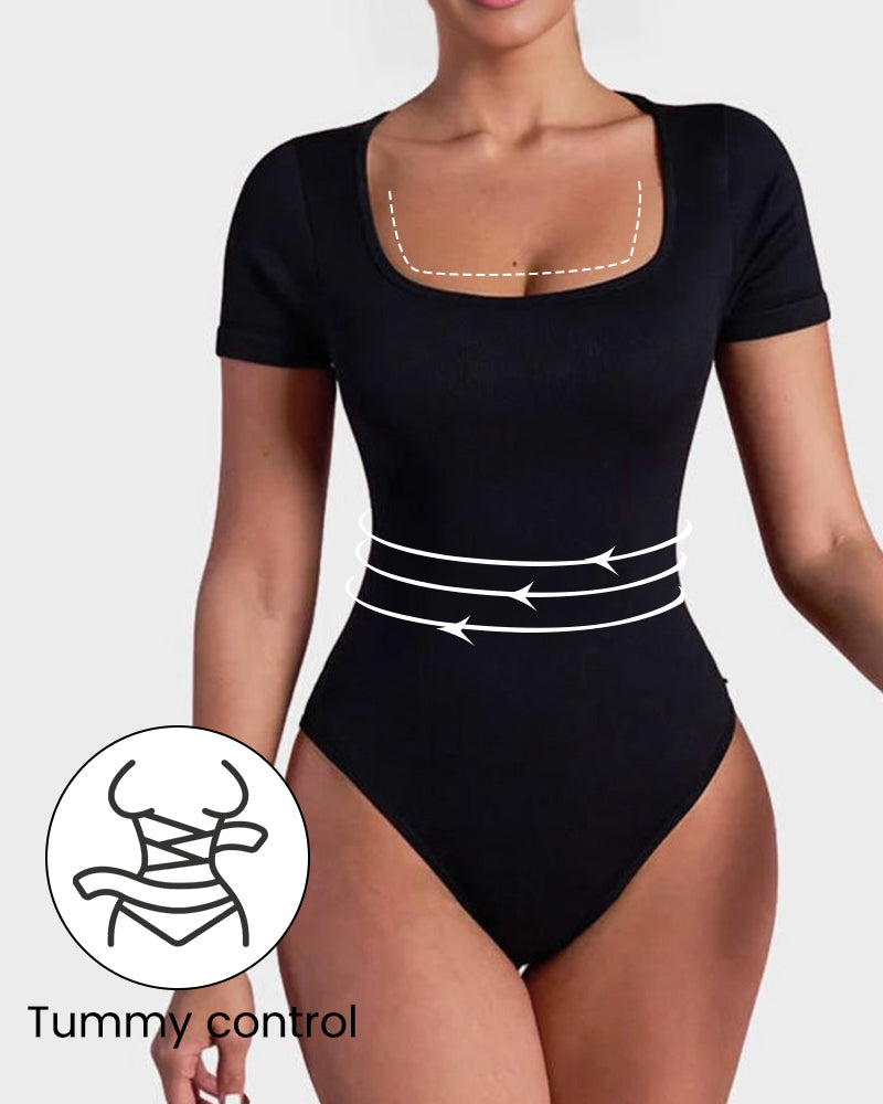 Square Neck Bodysuit - Essential, Stylish, Versatile