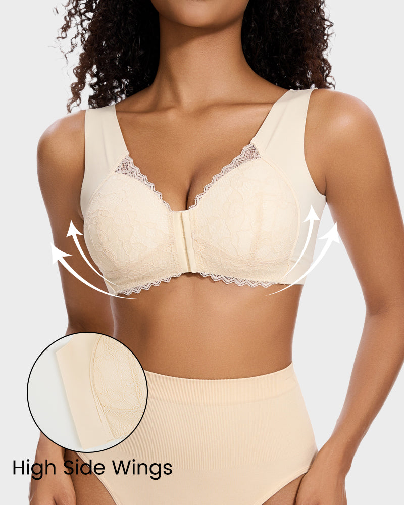 5D Wireless Bra - Front Closure Comfort
