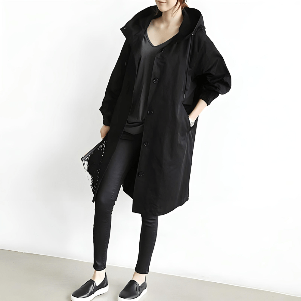 Women’s Spring Hooded Trench Coat