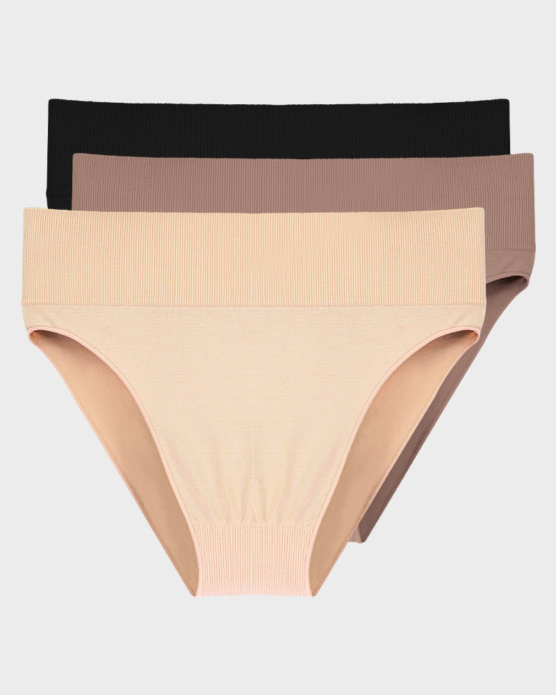 High Waist Briefs - Tummy Control Trio