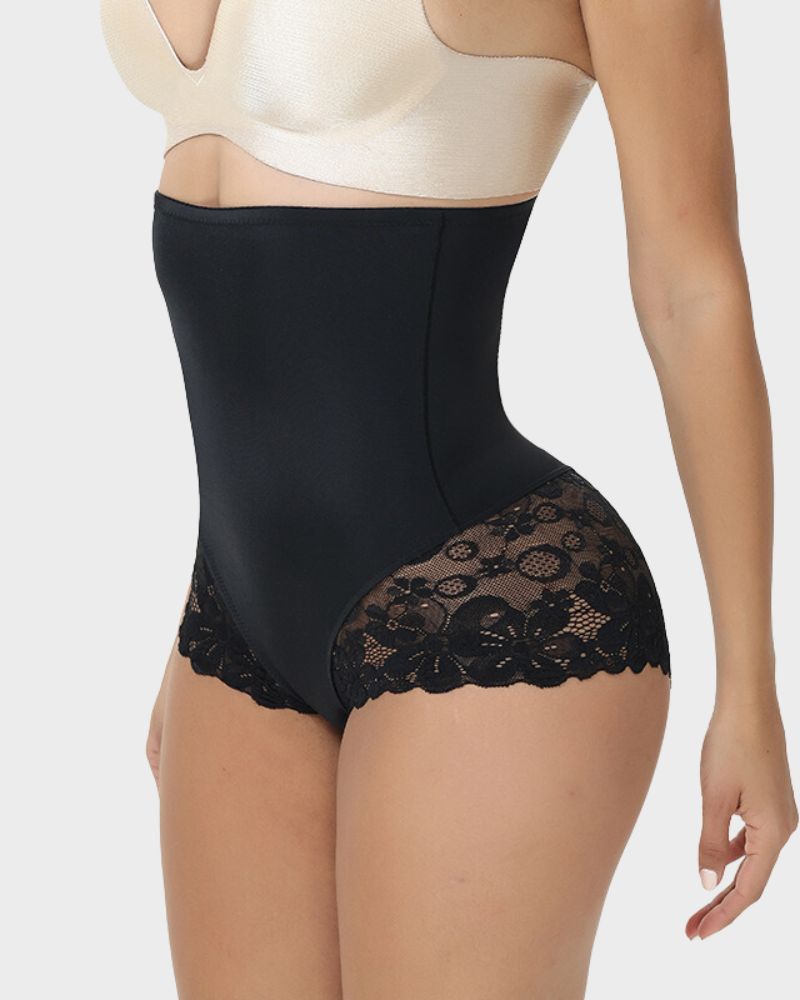 Lace Shaping Brief - Ultra High Waist