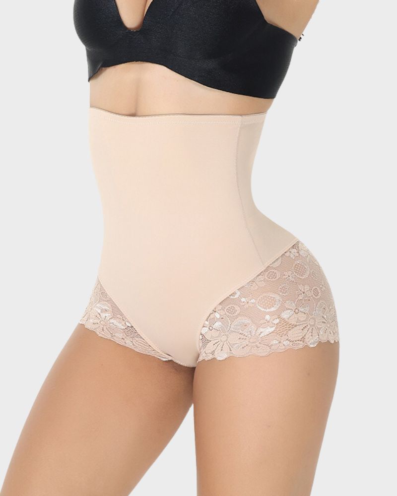 Lace Shaping Brief - Ultra High Waist
