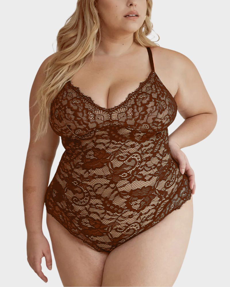 Lace Thong Bodysuit - Sexy Sculpting Design
