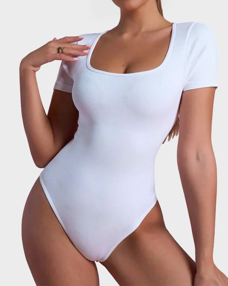 Square Neck Bodysuit - Essential, Stylish, Versatile