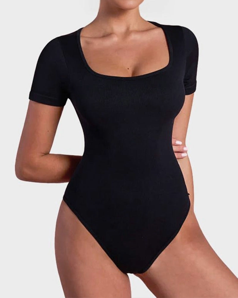 Square Neck Bodysuit - Essential, Stylish, Versatile
