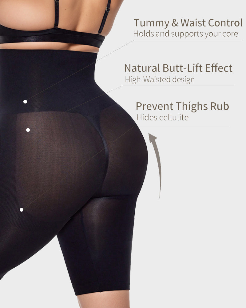 Butt Lift Shorts - Seamless, High-Waisted