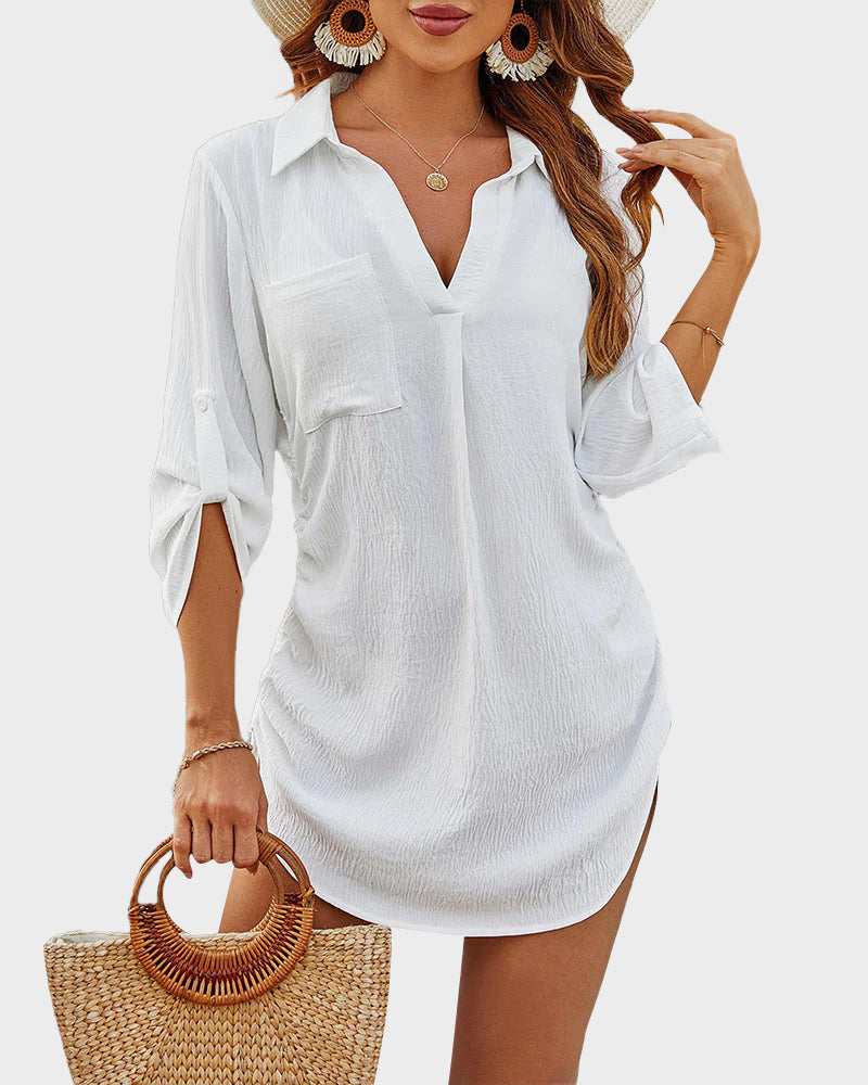 Beach Dress Shirt - Stylish, Versatile Coverup